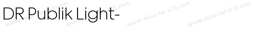 DR Publik Light字体转换